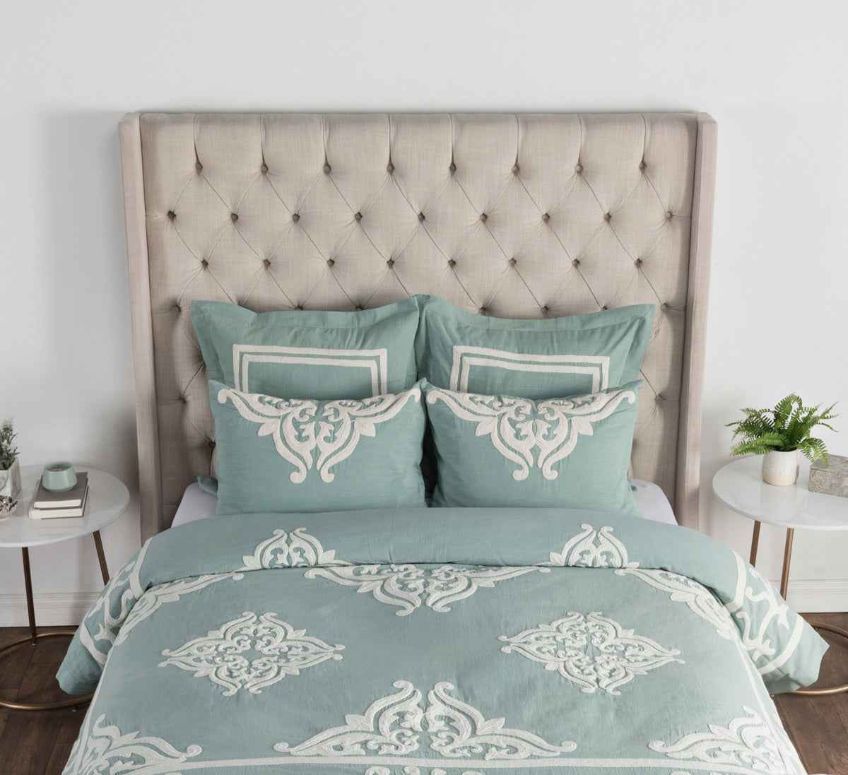 Patrina Blue Surf Duvet Collection by Classic Home at Eve Furniture