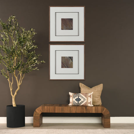 Patterned Silence II by Mercana Studio Hand Embelished Framed Artwork Matted under Glass by Mercana at Eve Furniture