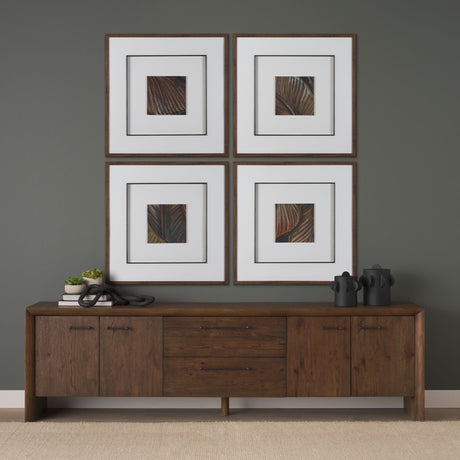 Patterned Silence III by Mercana Studio Hand Embelished Framed Artwork Matted under Glass by Mercana at Eve Furniture