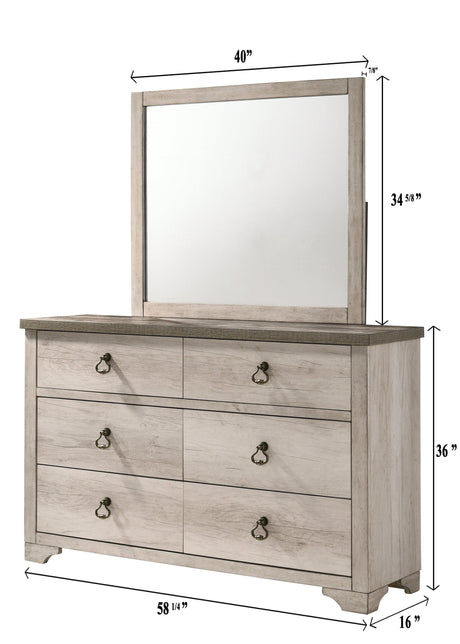 Patterson Driftwood Dresser by Crown Mark at Eve Furniture