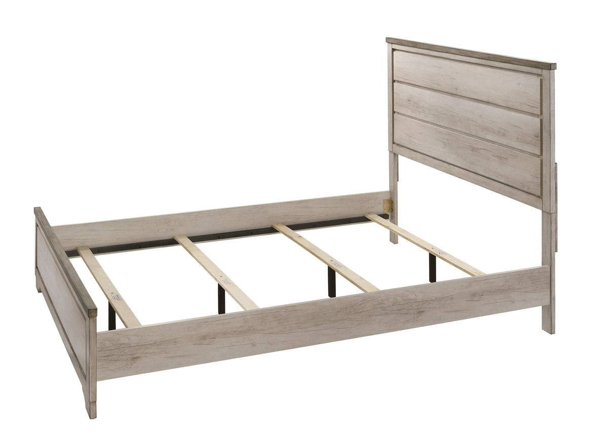 Patterson Driftwood King Panel Bed by Crown Mark at Eve Furniture