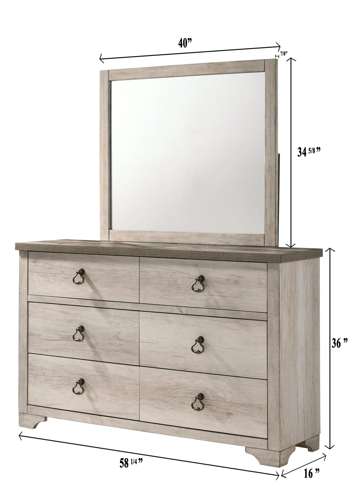Patterson Driftwood Panel Bedroom Set by Crown Mark at Eve Furniture