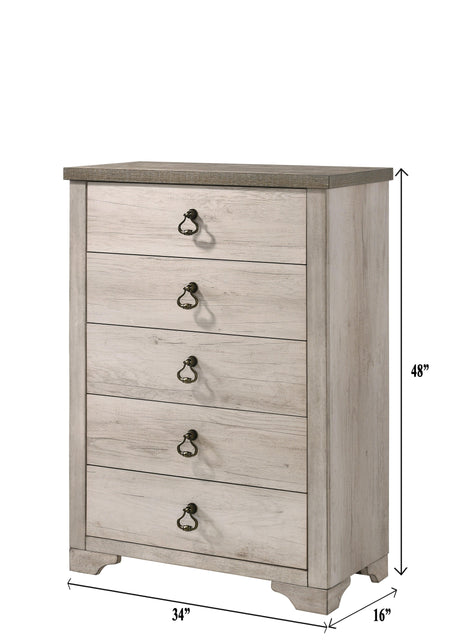 Patterson Driftwood Panel Bedroom Set by Crown Mark at Eve Furniture