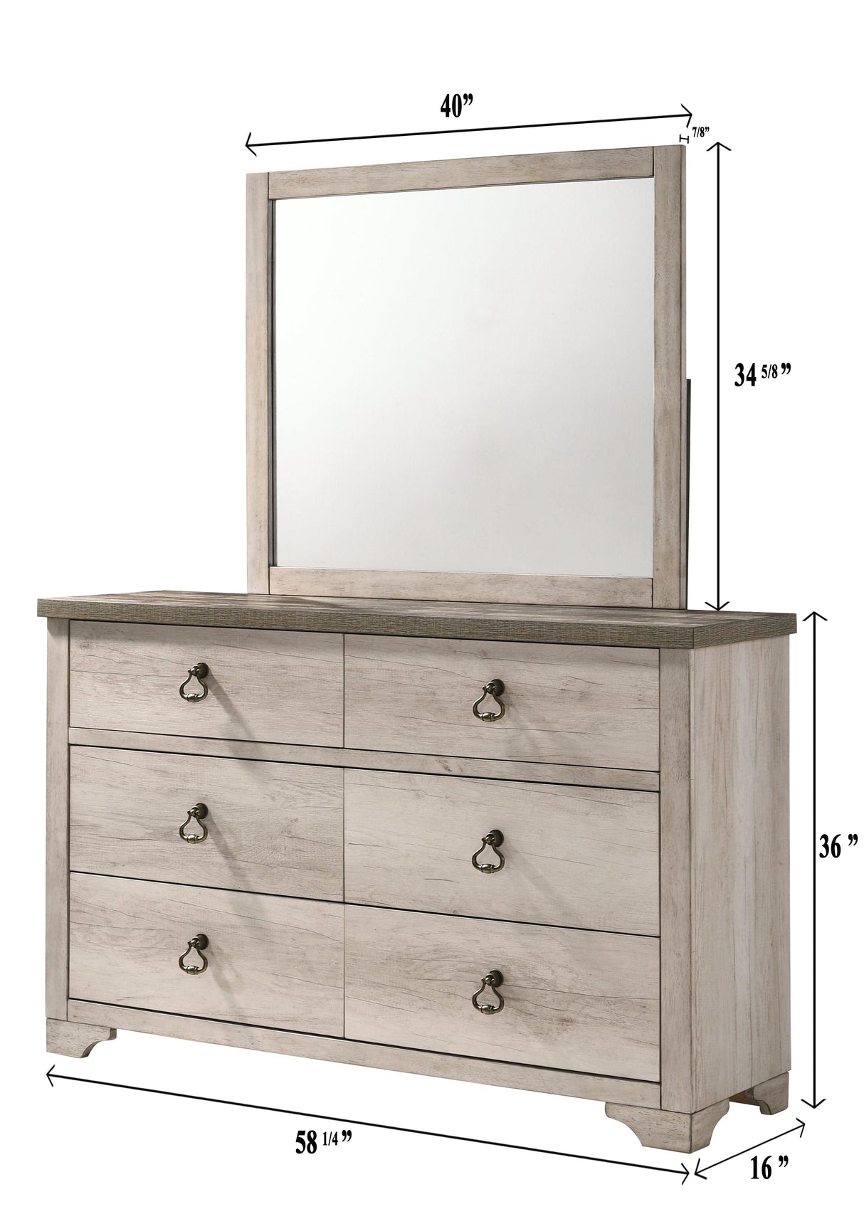 Patterson Driftwood Panel Youth Bedroom Set by Crown Mark at Eve Furniture