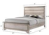 Patterson Driftwood Queen Panel Bed by Crown Mark at Eve Furniture