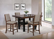 Patterson Mango Oak 5-Piece Counter Height Dining Set by Coaster at Eve Furniture