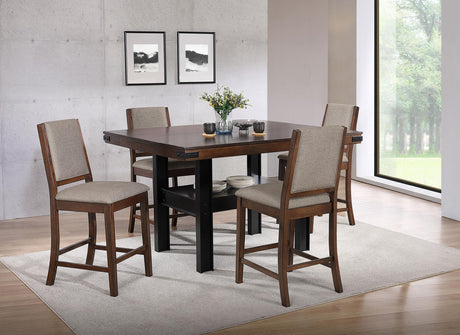 Patterson Mango Oak Counter Height Dining Set by Coaster at Eve Furniture