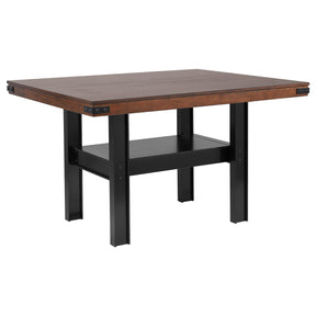 Patterson Mango Oak Rectangular Counter Height Dining Table by Coaster at Eve Furniture