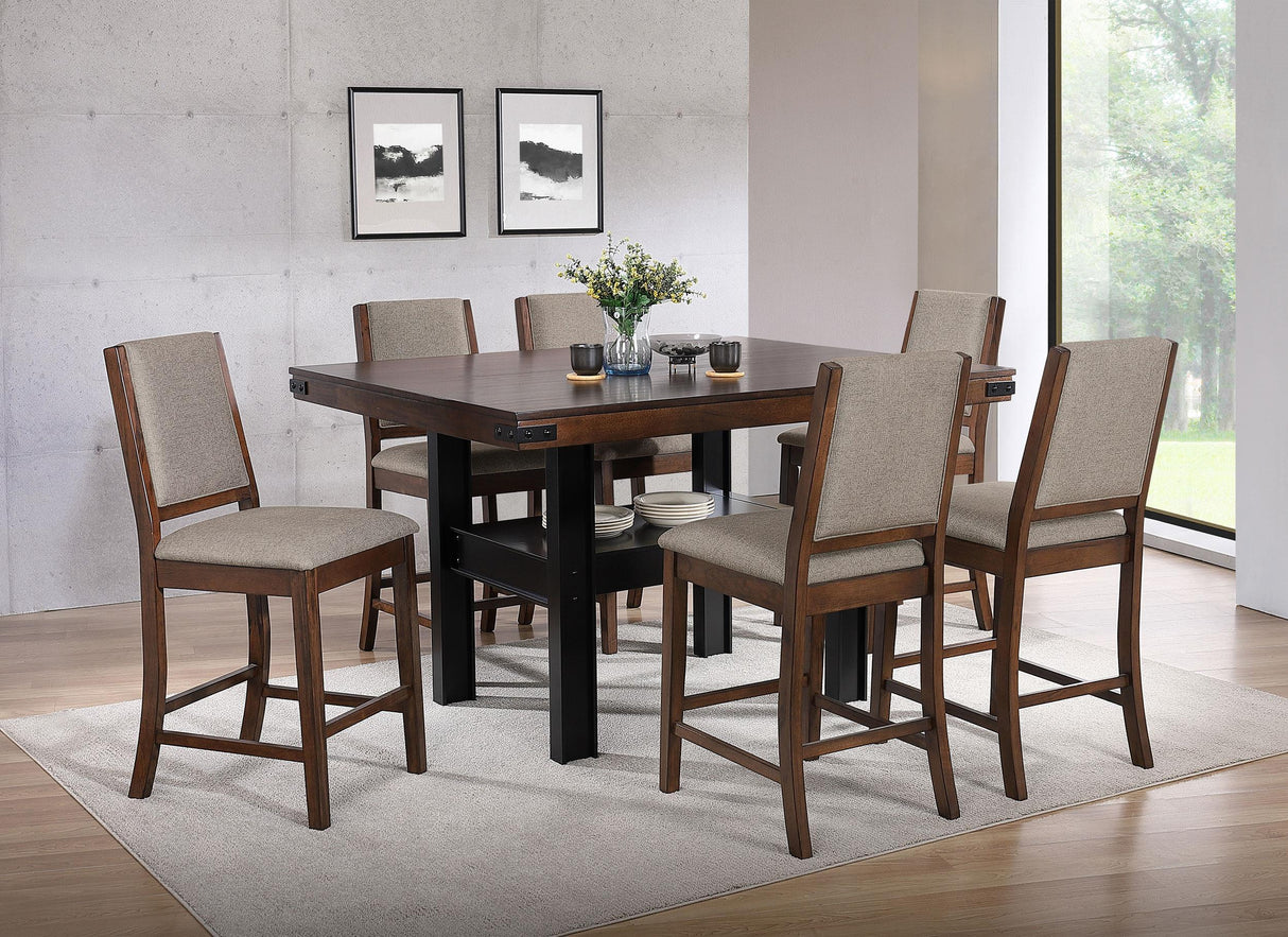 Patterson Mango Oak Rectangular Counter Height Dining Table by Coaster at Eve Furniture