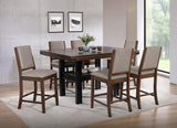 Patterson Mango Oak Rectangular Counter Height Dining Table by Coaster at Eve Furniture
