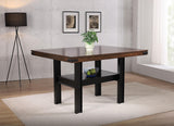 Patterson Mango Oak Rectangular Counter Height Dining Table by Coaster at Eve Furniture
