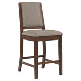 Patterson Upholstered Counter Chair Mango Oak (Set of 2) by Coaster at Eve Furniture
