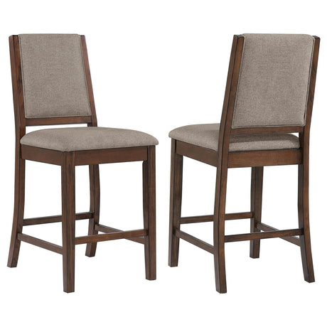 Patterson Upholstered Counter Chair Mango Oak (Set of 2) by Coaster at Eve Furniture