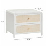 Patty Rattan 2 Drawer Nightstand by TOV Furniture at Eve Furniture
