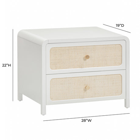 Patty Rattan 2 Drawer Nightstand by TOV Furniture at Eve Furniture
