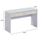 Patty Rattan Console Desk by TOV Furniture at Eve Furniture