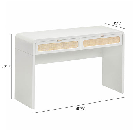 Patty Rattan Console Desk by TOV Furniture at Eve Furniture