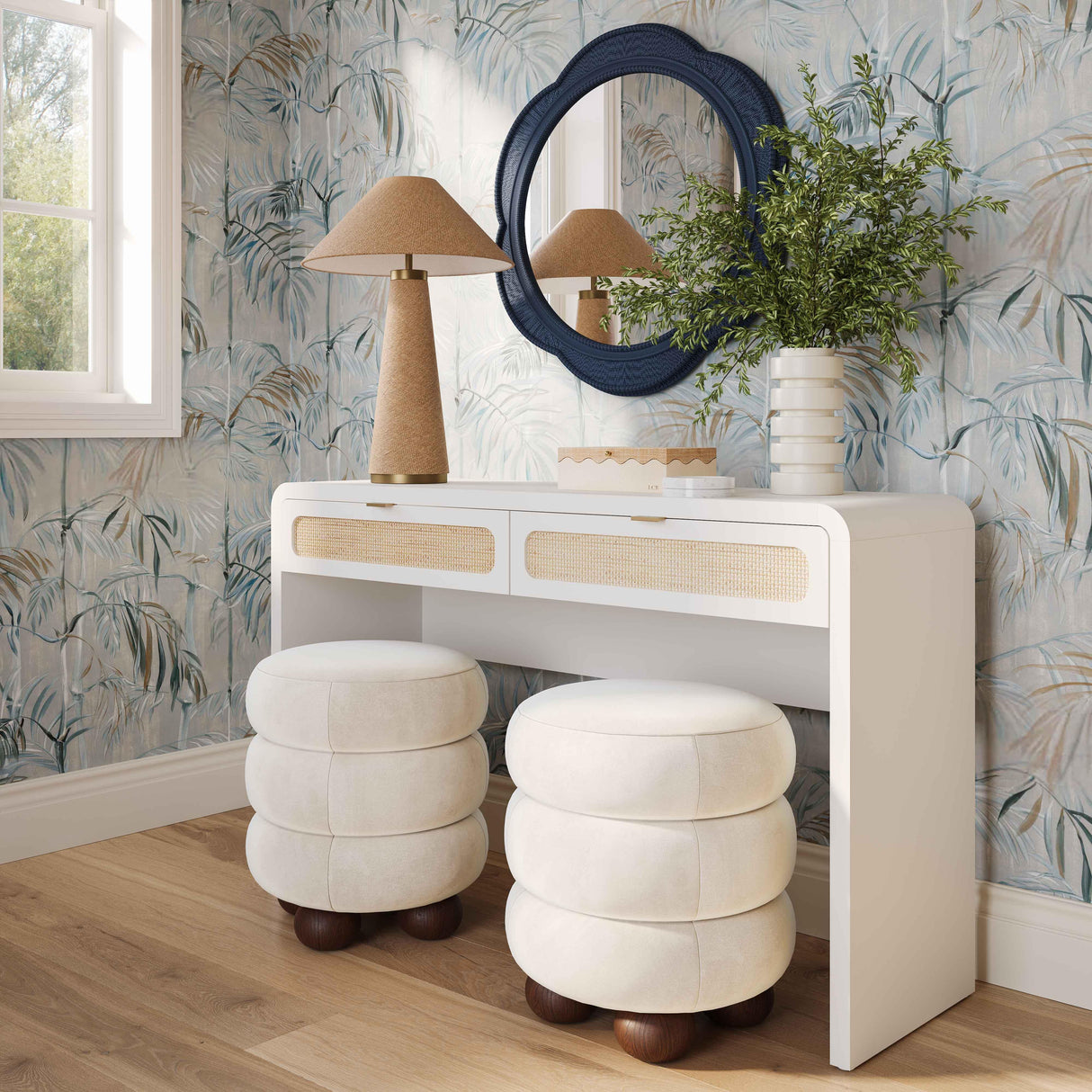 Patty Rattan Console Desk by TOV Furniture at Eve Furniture