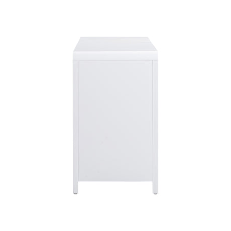 Patty White Rattan 6 Drawer Dresser by TOV Furniture at Eve Furniture