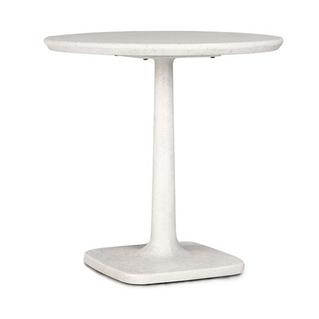 Paulina White 31" Round Outdoor Bistro Table by Classic Home at Eve Furniture