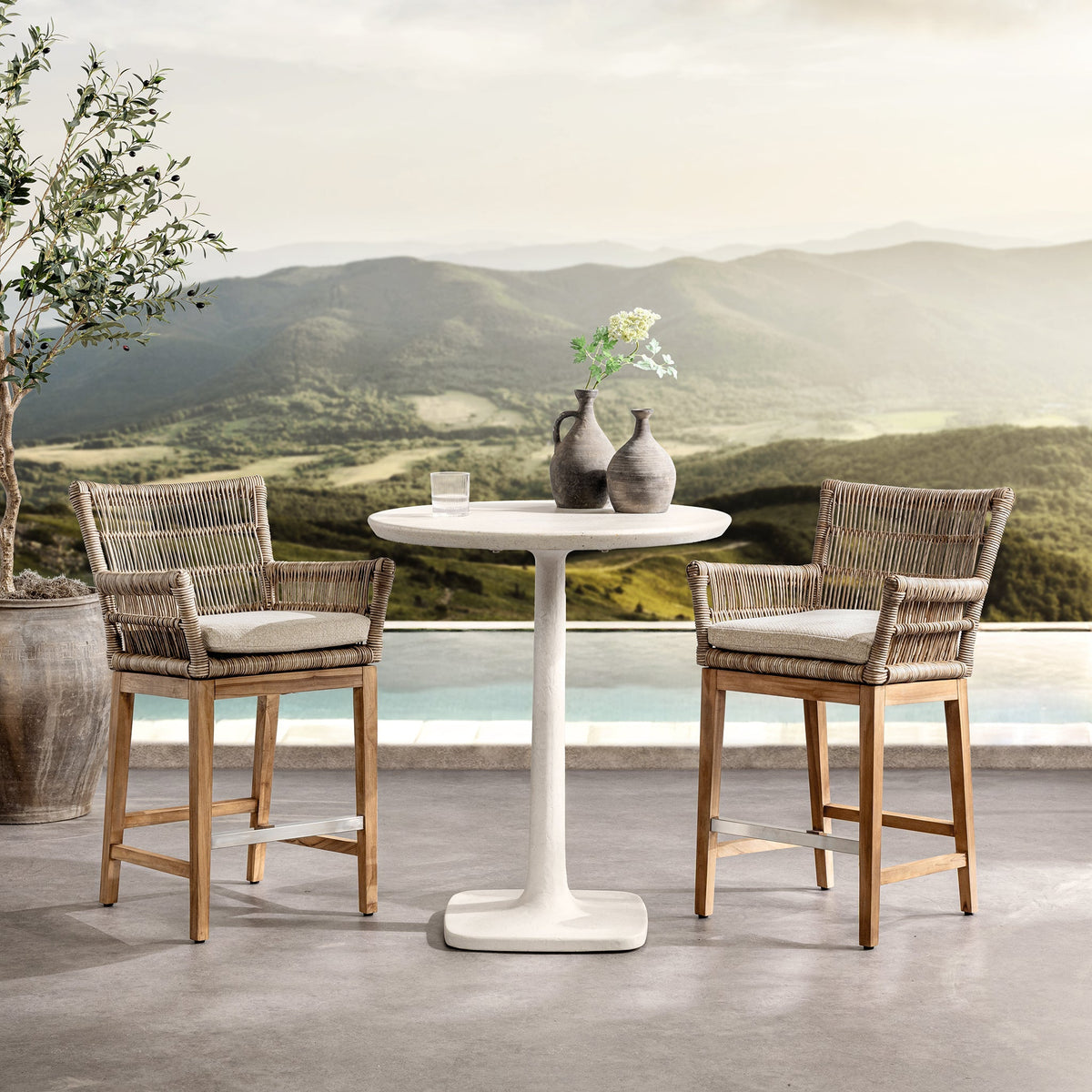 Paulina Outdoor Counter Table by Classic Home at Eve Furniture