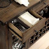 Paulina Rustic Walnut Server by Furniture of America at Eve Furniture
