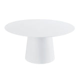 Pauline White Ash 62" Round Dining Table by TOV Furniture at Eve Furniture