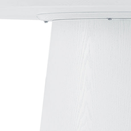 Pauline White Ash 62" Round Dining Table by TOV Furniture at Eve Furniture