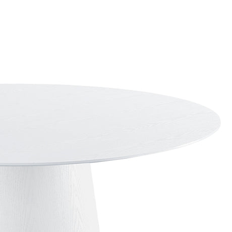 Pauline White Ash 62" Round Dining Table by TOV Furniture at Eve Furniture