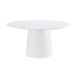 Pauline White Ash 62" Round Dining Table by TOV Furniture at Eve Furniture