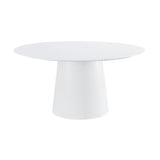 Pauline White Ash 62" Round Dining Table by TOV Furniture at Eve Furniture