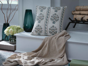 Paulmour Ivory/Green/Brown Pillow by Ashley at Eve Furniture
