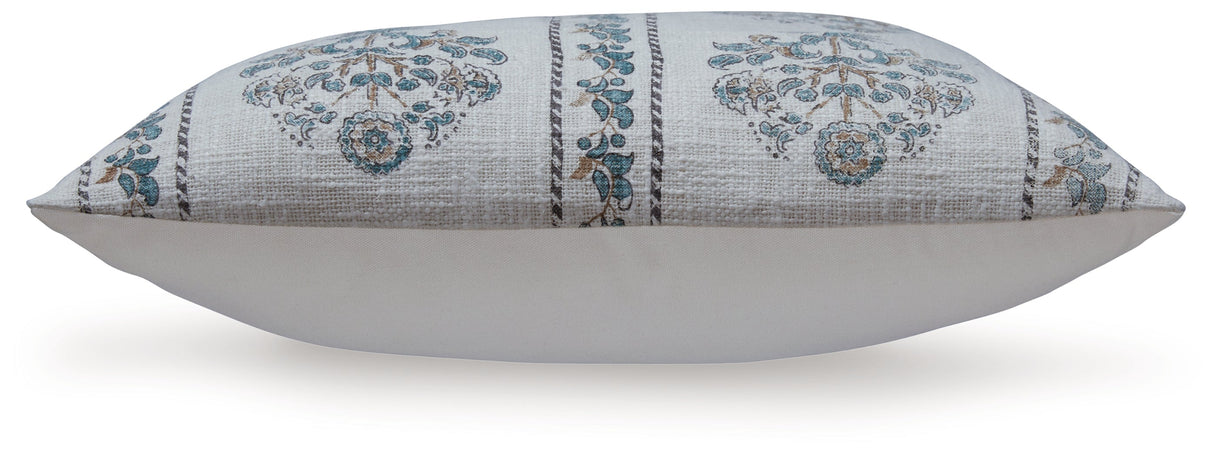 Paulmour Ivory/Green/Brown Pillow (Set of 4) by Ashley at Eve Furniture