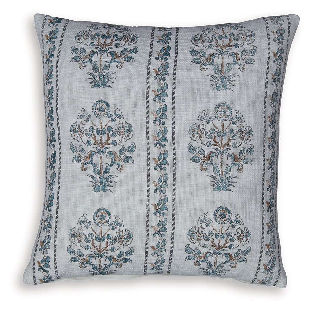 Paulmour Ivory/Green/Brown Pillow (Set of 4) by Ashley at Eve Furniture