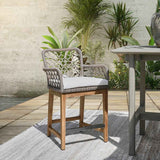 Paulo Gray Outdoor Counter Stool by Classic Home at Eve Furniture