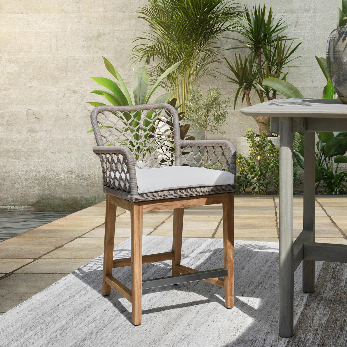 Paulo Outdoor Counter Stool by Classic Home at Eve Furniture
