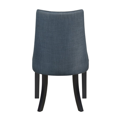 Paulson Blue Gray/Dark Walnut Side Chair, Set of 2 by Homelegance at Eve Furniture