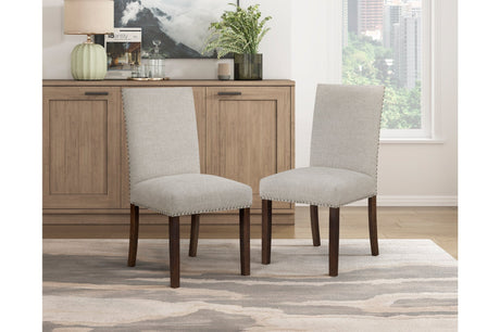 Paulson Dark Brown/Taupe 79" Dining Room Set by Homelegance at Eve Furniture