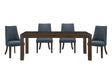 Paulson Dark Walnut/Blue Gray 5-Piece Dining Room Set by Homelegance at Eve Furniture