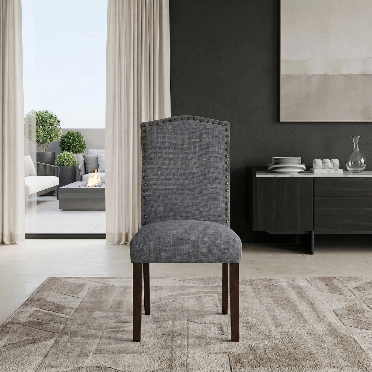 Paulson Gray Dining Chair, Set of 2 by Homelegance at Eve Furniture