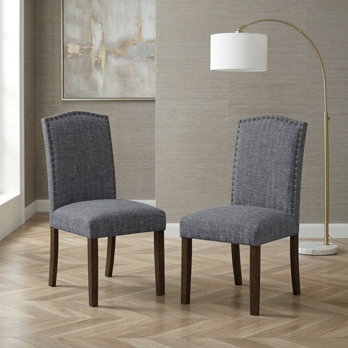 Paulson Gray Dining Chair, Set of 2 by Homelegance at Eve Furniture
