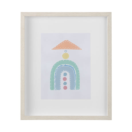Pavilion I by Mercana Studio a Hand Embellished Textured Framed Art Print Matted under Glass by Mercana at Eve Furniture