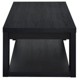 Pavone Black Coffee Table by Coaster at Eve Furniture