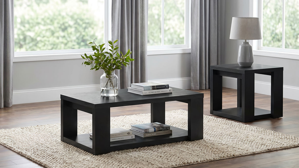 Pavone Black End Table by Coaster at Eve Furniture