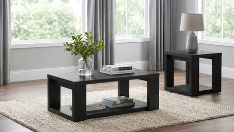 Pavone Black End Table by Coaster at Eve Furniture