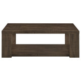 Pavone Dark Rustic Mango Coffee Table by Coaster at Eve Furniture