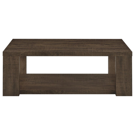 Pavone Dark Rustic Mango Coffee Table by Coaster at Eve Furniture