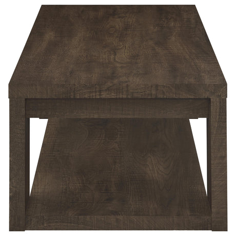 Pavone Dark Rustic Mango Coffee Table by Coaster at Eve Furniture