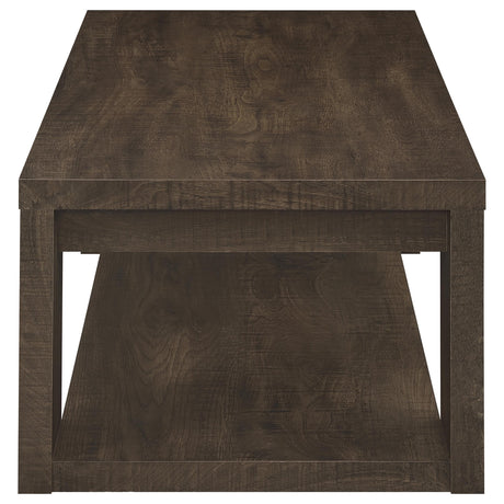 Pavone Dark Rustic Mango Coffee Table by Coaster at Eve Furniture