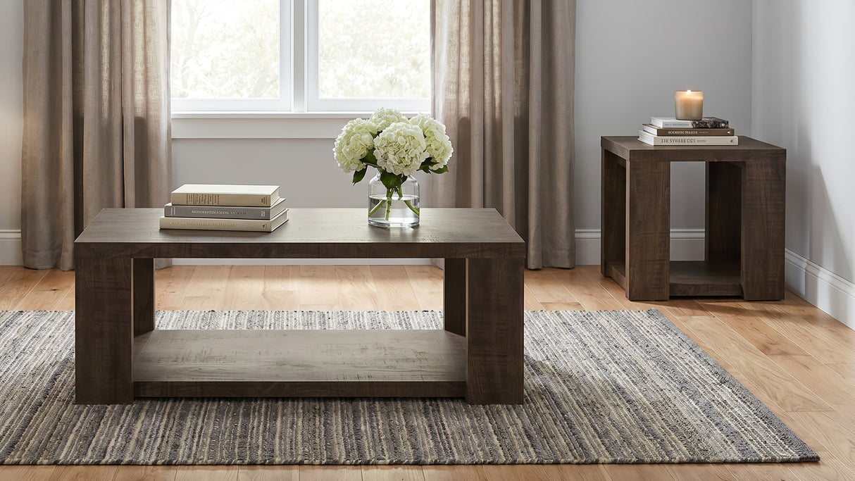 Pavone Dark Rustic Mango Coffee Table by Coaster at Eve Furniture